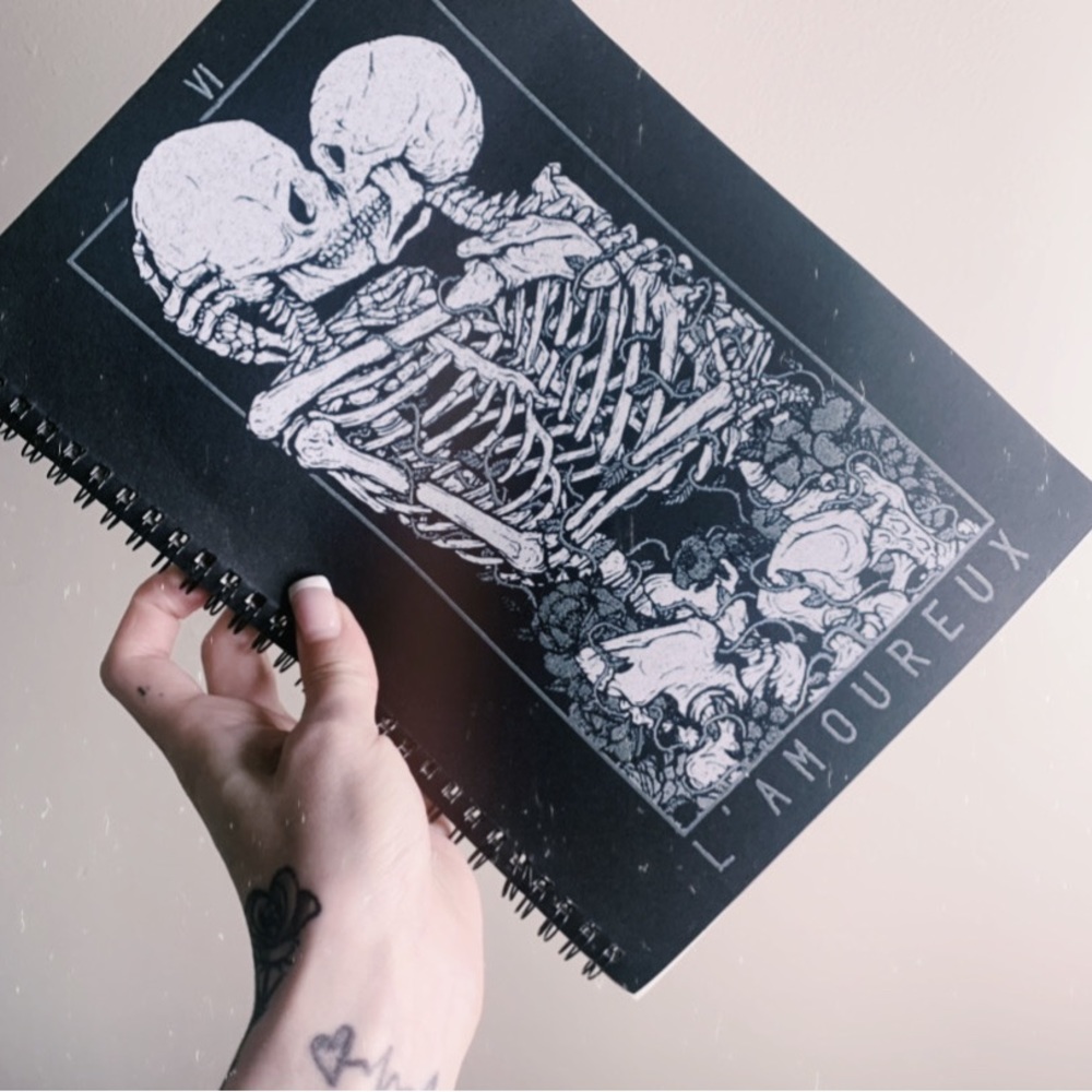 Tarot Skull Spiral Notebook - Picture 7 of 13